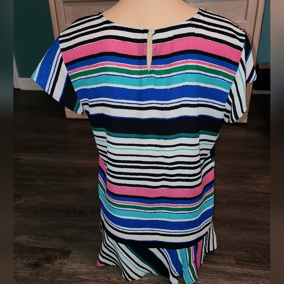 Van Heusen blouse horizontal stripes - Picture 4 of 9